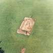 Oblique aerial view of Holywood centred on the excavation of a cursus, taken from the S.