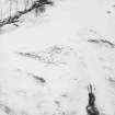 Gibb's Hill, oblique aerial view, taken from the E, showing a palisaded settlement and an unenclosed settlement in the centre of the photograph, and cord rig at the top of photograph.