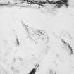 Gibb's Hill, oblique aerial view, taken from the NE, showing a palisaded settlement and an unenclosed settlement in the centre of the photograph, and cord rig above and to the right of this settlement.