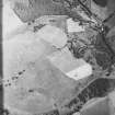 Oblique aerial view of Broomholm, taken from W, centered on roman fort.