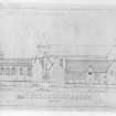Photographic copy of proposed Restoration of South Elevation of Holyrood Abbey and Conventual Buildings
u.s.   u.d.