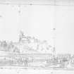 The Mound.
Photographic copy of sketched perspective view from East end of Princes Street showing proposed Arcade.
Insc: 'Plate No.4'.