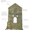 Illustration of E elevation of Thornton Middlefield Beam Engine House - created from laser scan data