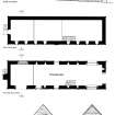 Flowerdale House Barn, elevations, plans and section. Scan copy of GV004355