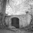 Detail of entrance to grotto, Fullarton House.