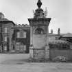 View of ornamental tower, Fullarton House, from west.