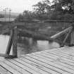 Garve Wooden Truss Road Bridge, parapet truss: upper angle joints & centre bracing (one arm missing).