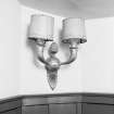 St Andrews, Cinema House. Foyer, detail of specimen staircase light fitting.