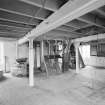 Aberdeen, Berryden Road, Millbank Mill, Corn Mill, Interior.
2nd Floor. Detail of millstones and sack hoist hatch and chain.