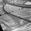 Oblique aerial view of the cropmarks at Luncarty.
