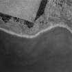 Oblique aerial view of structures in Loch Eye.