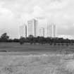 Glasgow, Sandyhills Estate.
General view of tower blocks from South.