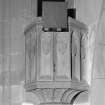 Braemar, St Margaret's Episcopal Church, interior.
Detail of Pulpit at South East corner of crossing.