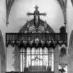 Braemar, St Margaret's Church, interior.
View of altar.
Insc: 'St Margaret's Braemar J.and J. B'