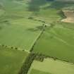 Oblique aerial view of the cropmarks of East Renton Mill settlement, enclosure and linear cropmarks.