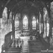 Copy of postcard showing interior view of College Church, St Andrews.