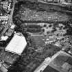 Edinburgh, Inglis Green Road, Grays Mill, Cemetery and Allotment Gardens.
General aerial view.