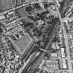 Edinburgh, Piershill Cemetery.
Oblique aerial view.