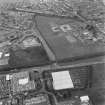 Oblique aerial view centred on Sighthill Industrial Estate, Forrester Secondary School, St Augustine's High School, taken from the S