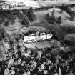 Aerial view of the Callendar Park section of the Antonine Wall (c. 8993 7967), including Callendar House, taken from the S.