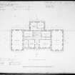 Aberdeen, Albyn Place, Mrs Elmslie's Institution.
Photographic copy of a plan showing joisting of upper floor, Archibald Simpson.1837.
Insc: 'Joisting of Principal Floor'.