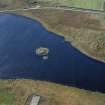 Oblique aerial view of Loch an Duin, Lewis.