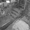 Falkland Palace Excavations
Frame 10 - Trench 1, showing foundations of steps - from north-east
