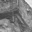 Falkland Palace Excavations
Frame 11 - Trench 2, showing foundations of partition wall - from south-west
