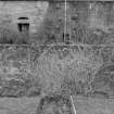 Falkland Palace Excavations
Frame 21 - Trench 2, showing vault F002 and east wall of cellar range. Note latrine chute in east wall of east range - from east