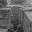 Falkland Palace Excavations
Frame 2 - Trench 5b, partially excavated, with latrine recess behind - from west
