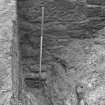 Falkland Palace Excavations
Frame 12 - Trench 6, showing foundations of east wall of Cellar J - from west
