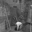 Falkland Palace Excavations
Frame 13 - The linking trench being excavated on the south end of the terrace - from south
