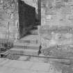 Falkland Palace Excavations
Frame 29 - The linking trench being excavated in front of the steps - from east
