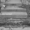 Falkland Palace Excavations
Frame 30 - The linking trench in front of the steps - from east