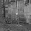 Falkland Palace Excavations
Frame 16 - View of drain F413 being lifted - from west