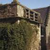 View from the SW of the doocot and sundial.