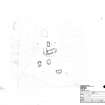 Survey drawing. Plan of farmstead, Baile fo Tuath, Pabbay. Developed on site from 25cm Aerial Photograph. 