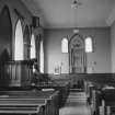 Interior showing pulpit, Kinneff Church, Kinneff, Aberdeenshire