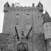 Cawdor Castle Tower from Drawbridge, Cawdor, Highland