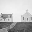 Griminish Church of Scotland & Manse, (South elevation), Benbecula, South Uist Parish