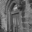 Earl of Mar & Kellies Mausoleum, doorway, Alloa, Alloa Burgh, Clackmannan