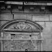 View of pediment with central motif, Mavisbank House.