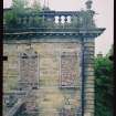 View from SW showing stabilised remains of main block, Mavisbank House.