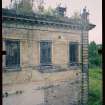 View from S showing stabilised remains of main block, Mavisbank House.