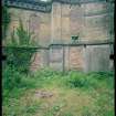 View from N showing remains of quadrant screen wall, Mavisbank House.