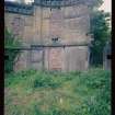 View from N showing remains of quadrant screen wall, Mavisbank House.