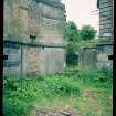 View from N showing remains of quadrant screen wall, Mavisbank House.