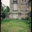 View from NE showing stabilised remains of main block, Mavisbank House.