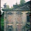 View from NE showing stabilised remains of main block, Mavisbank House.