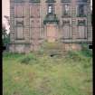 View from NE showing stabilised remains of main block, Mavisbank House.